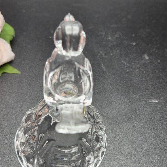 Vintage HOFBAUER Byrdes German Crystal Mini Taper Candle Holder Bird - Picture 7 of 12